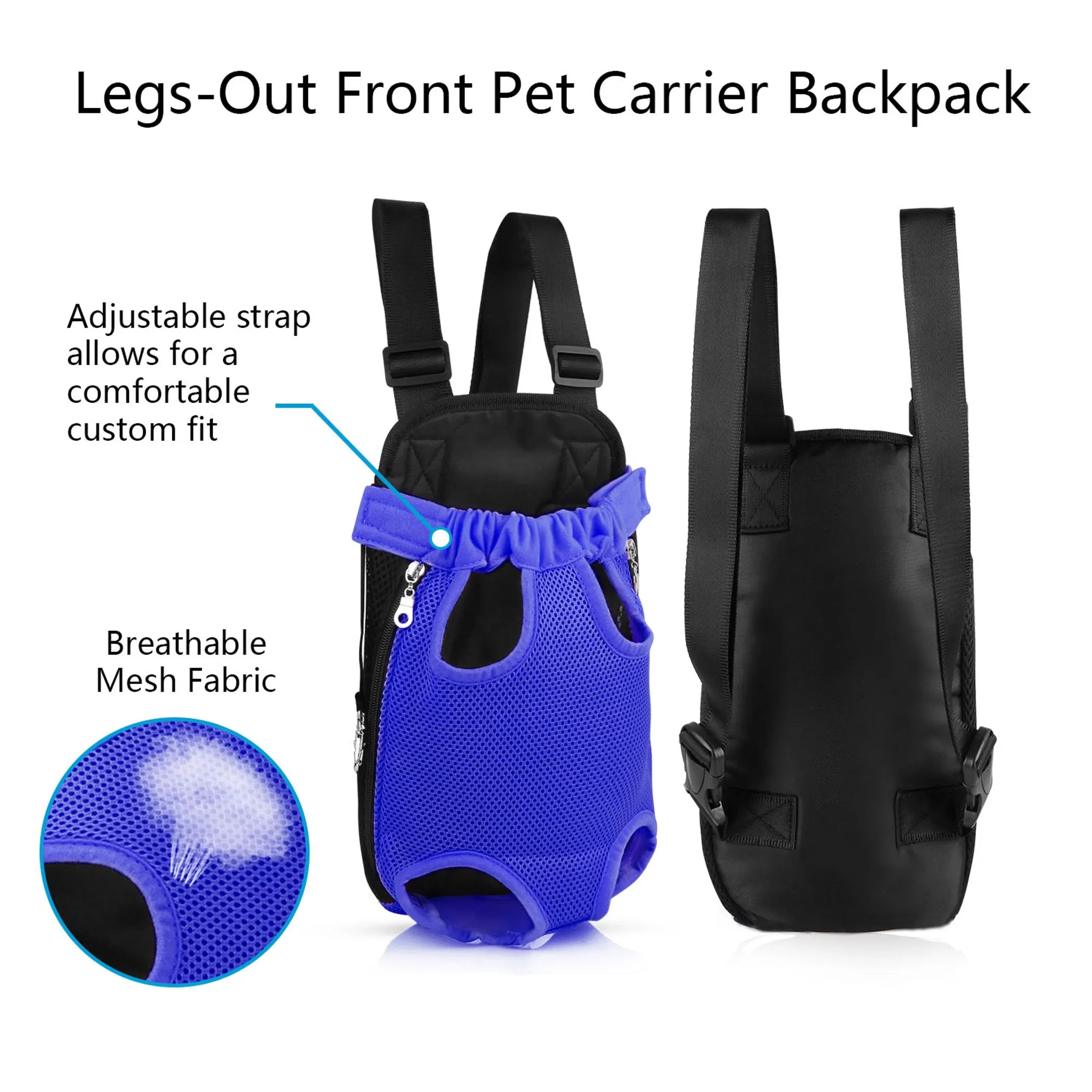 Dog Carrier Backpack Legs Out Front Pet Backpack Carrier Travel Bag